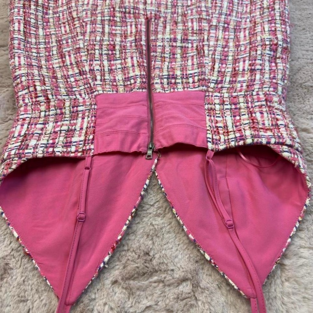 House of Harlow 1960 pink tweed mini dress - Picture 4 of 8